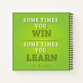 Manchmal gewinnen Sie manchmal lernen Notizblock (Rückseite)