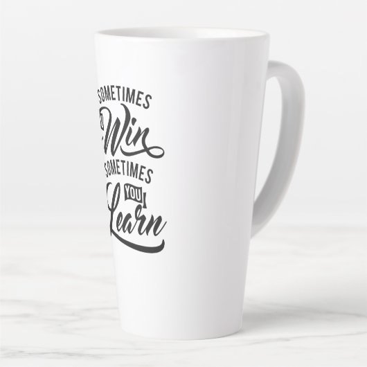 Manchmal gewinnst Du... Spruch Milchtasse (Rechte Ecke)