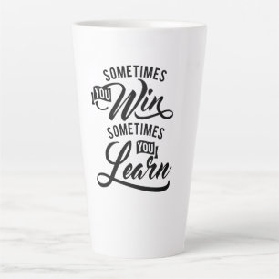 Manchmal gewinnst Du... Spruch Milchtasse