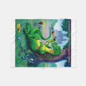 Manchmal gewinnt der Drache Fleecedecke (Vorderseite (Horizontal))