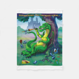 Manchmal gewinnt der Drache Fleecedecke