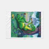 Manchmal gewinnt der Drache Fleecedecke (Vorderseite (Horizontal))