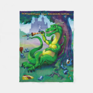 Manchmal gewinnt der Drache Fleecedecke