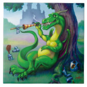 Manchmal gewinnt der Drache Fliese (Vorderseite)