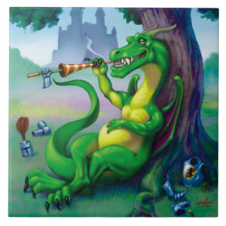 Manchmal gewinnt der Drache Fliese