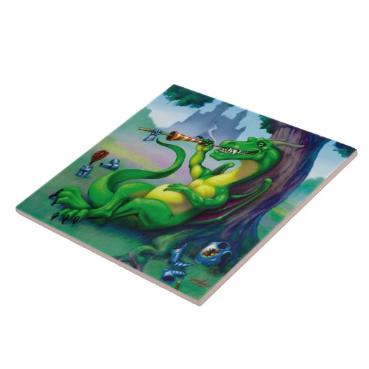 Manchmal gewinnt der Drache Fliese (Seite)