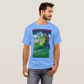 Manchmal gewinnt der Drache - grün T-Shirt (Vorne ganz)