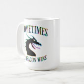 Manchmal gewinnt der Drache Kaffeetasse (Vorderseite Links)