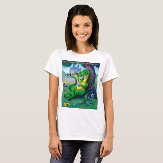 Manchmal gewinnt der Drache T-Shirt (Vorne ganz)
