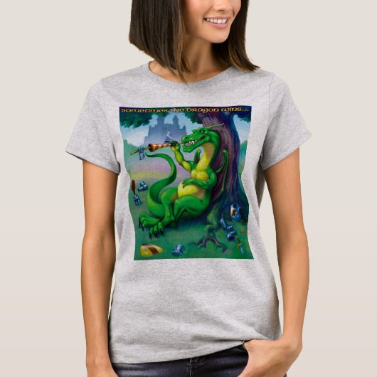 Manchmal gewinnt der Drache T-Shirt (Vorderseite)