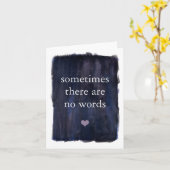 Manchmal gibt es keine Worte Beileid Bereavemen Karte (Gelbe Blume)