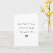 Manchmal gibt es keine Worte Sympathie Karte (Gelbe Blume)