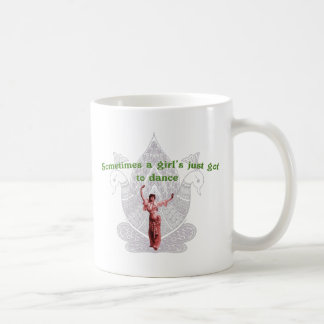 Manchmal got eines gerechten Mädchens, um zu Kaffeetasse