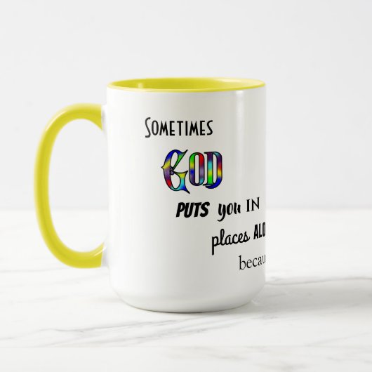 Manchmal Gott - 15 oz. Kombinations Tasse (Links)