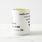 Manchmal Gott - 15 oz. Kombinations Tasse (Zentrum)