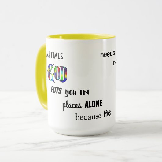 Manchmal Gott - 15 oz. Kombinations Tasse (Vorderseite Links)