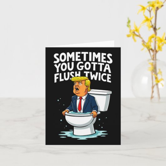 Manchmal gotta flush zweimal 1 karte (Gelbe Blume)