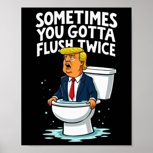 Manchmal gotta flush zweimal 1 poster (Vorne)