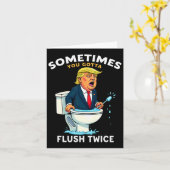 Manchmal Gotta Flush zweimal 4 Karte (Gelbe Blume)