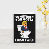 Manchmal Gotta Flush zweimal zweimal 3 Karte (Gelbe Blume)