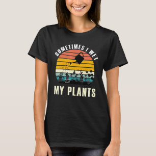 Manchmal habe ich meine Pflanze Retro-Stil T-Shirt