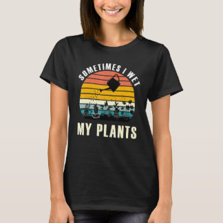 Manchmal habe ich meine Pflanze Retro-Stil T-Shirt