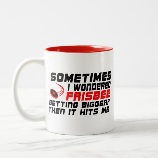 Manchmal habe ich mich gefragt, ob ich immer größe zweifarbige tasse (Links)