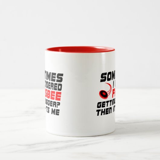 Manchmal habe ich mich gefragt, ob ich immer größe zweifarbige tasse (Mittel)