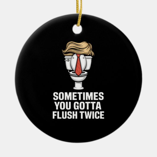 Manchmal hast du zweimal Flush Keramik Ornament (Vorne)