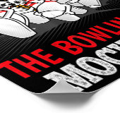 Manchmal höre ich fast Bowling-Buttone, die mich m Poster (Ecke)