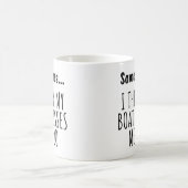 Manchmal... ICH GLAUBE MEIN BOOT VERMISST MICH AUC Kaffeetasse (Mittel)