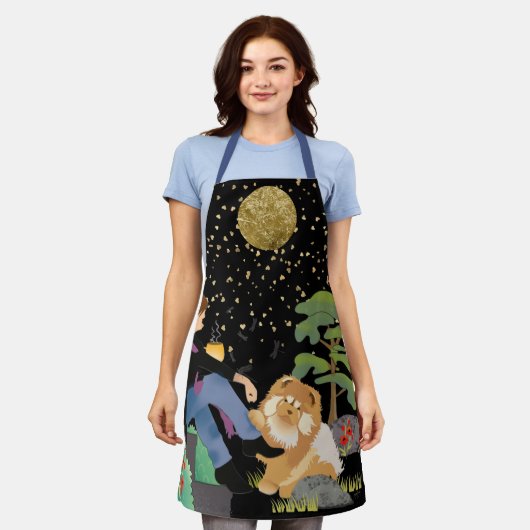 MANCHMAL ICH SITZE UND DENKT, wie die Pflege Schür Schürze (Getragen)