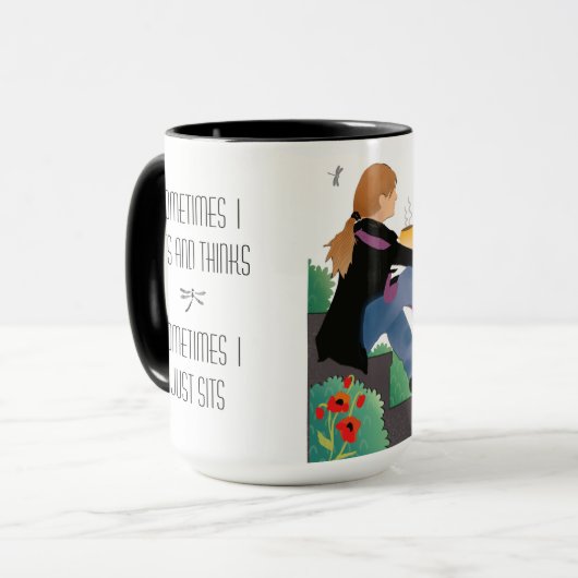 MANCHMAL ICH SITZT UND DENKT Chow - wählen Sie Sti Tasse (Vorderseite Links)