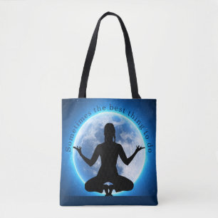 "Manchmal ist das Beste, was man tun kann" Blue Mo Tasche