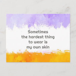 Manchmal ist das härteste Baden mein eigener Ski Postkarte