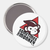 Manchmal ist der Magnetknopf des Affen Magnet (Vorderseite/Rückseite)