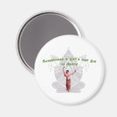 Manchmal ist ein Mädchen einfach nur zum Tanzen go Magnet (Vorderseite/Rückseite)