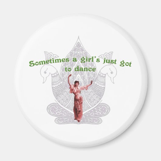 Manchmal ist ein Mädchen einfach nur zum Tanzen go Magnet (Vorne)
