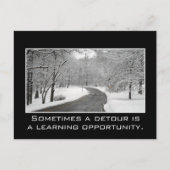 Manchmal ist ein Umweg eine Lernmöglichkeit Postkarte (Vorderseite)