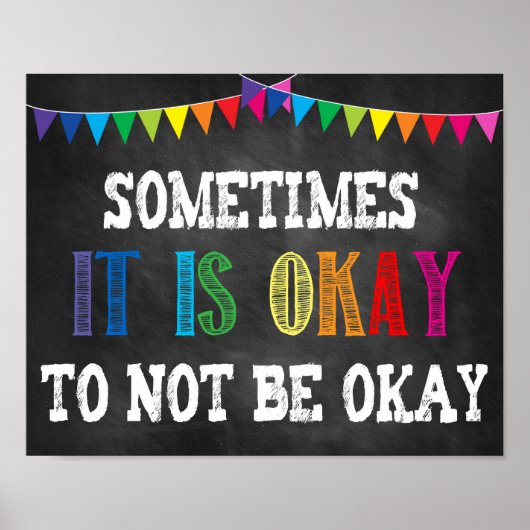 Manchmal ist es okay, nicht in Ordnung zu sein Poster (Vorne)