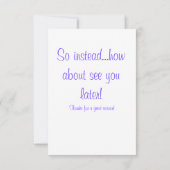 Manchmal ist es so schwer, auf Wiedersehen zu sage Karte (Rückseite)