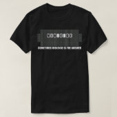 Manchmal ist Gewalt das Gewalt-Geschenk  T-Shirt (Design vorne)