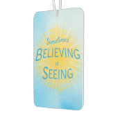 Manchmal ist Glauben eine Botschaft des Glaubens Autolufterfrischer (Links)