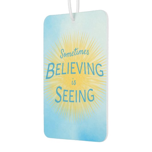 Manchmal ist Glauben eine Botschaft des Glaubens Autolufterfrischer (Links)