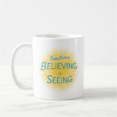 Manchmal ist Glauben eine Botschaft des Glaubens Kaffeetasse (Links)