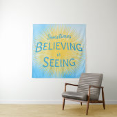 Manchmal ist Glauben eine Botschaft des Glaubens Wandteppich (Beispiel)