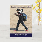 Manchmal ist Größe wichtig - Glücklich zum Geburts Karte (Gelbe Blume)