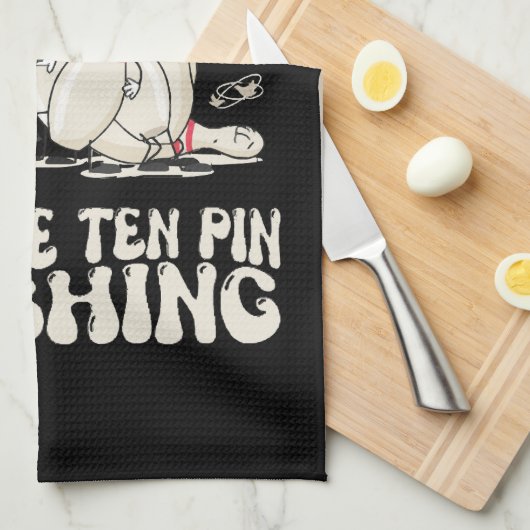 Manchmal kann ich fast das Zehn Button lachen höre Geschirrtuch (Viertel Falte)