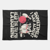 Manchmal kann ich fast das Zehn Button lachen höre Geschirrtuch (Horizontal)