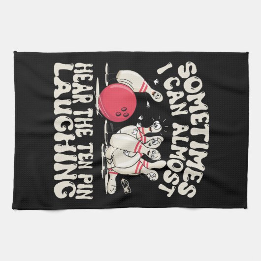 Manchmal kann ich fast das Zehn Button lachen höre Geschirrtuch (Horizontal)